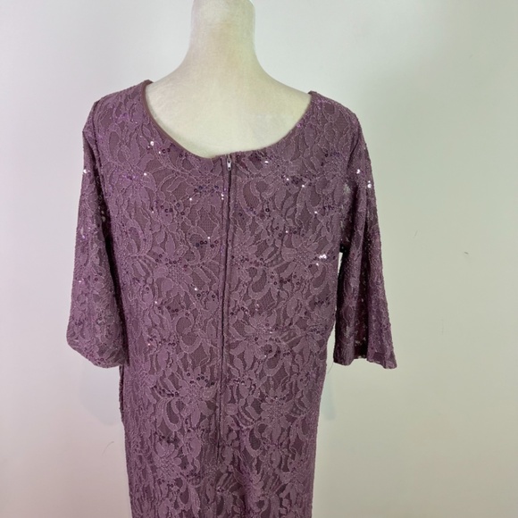 Magic Formals Moms Women’s Rose Sequin Formal Bridal Dress Plus Size 3 X Wedding - Picture 6 of 10